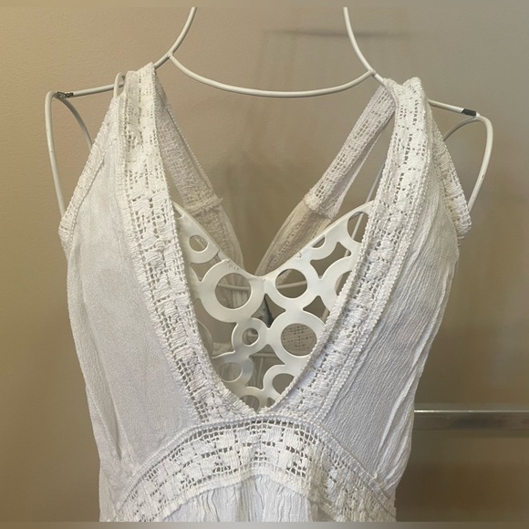 Cute Options Lace V-Neck Swimsuit Cover-Up Mini Dress - Picture 9 of 10